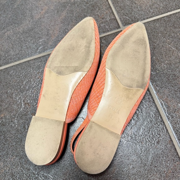 Vivaia Iris Pointed-Toe Sling-Back Sandals Knit Coral Pink EU 38 - Picture 8 of 13